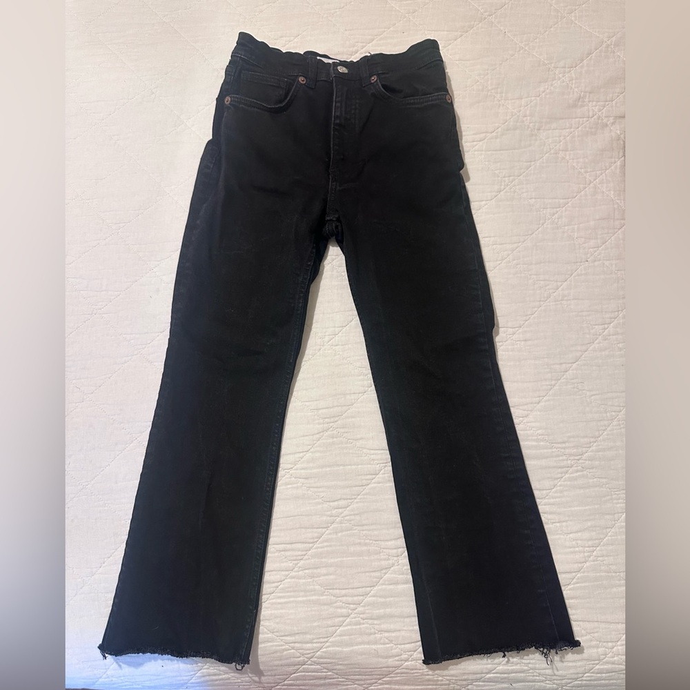 Zara Black Straight Leg Jeans